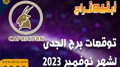 توقعات برج الجدى لشهر نوفمبر 2023