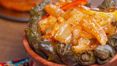 طاجن كوارع بورق العنب