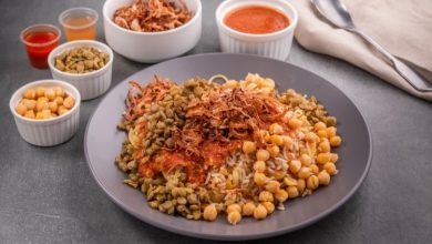 طريقة عمل الكشري المصري بخطوات سهلة ولذيذة -ابراج نيوز 7 طريقة عمل الكشري المصري
